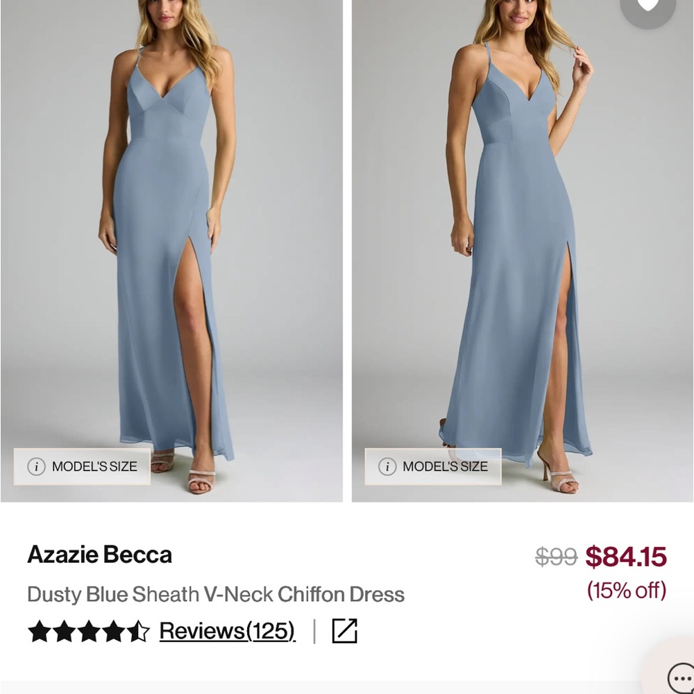 BECCA Dusty Blue Maxi Dress
